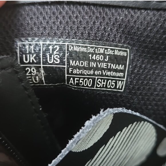 Dr Martens 1460 polka dot Black and White size 12 - Picture 8 of 8